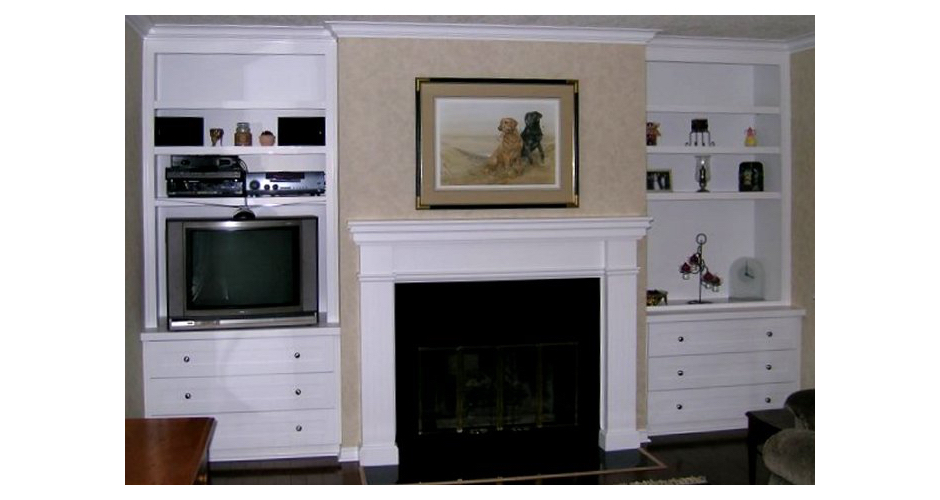 Fireplace Mantel & Side Units