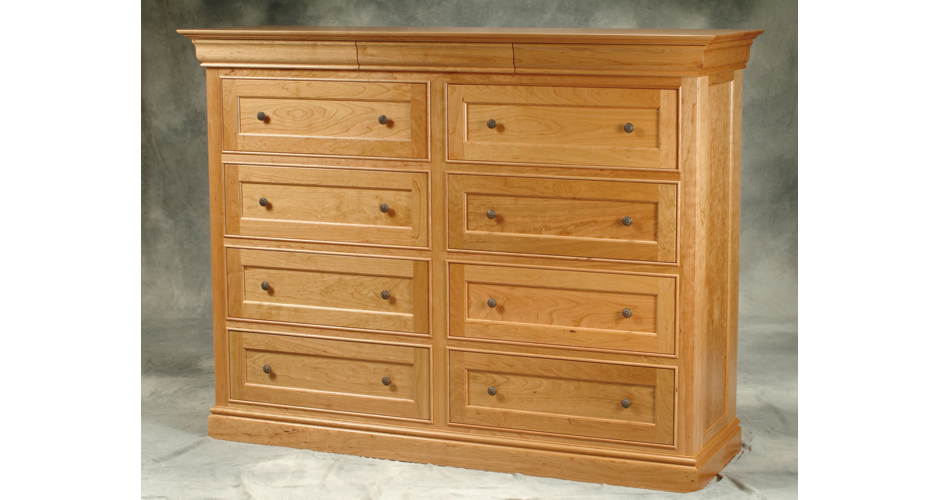 Maple Dresser with Hidden Drawers - Front